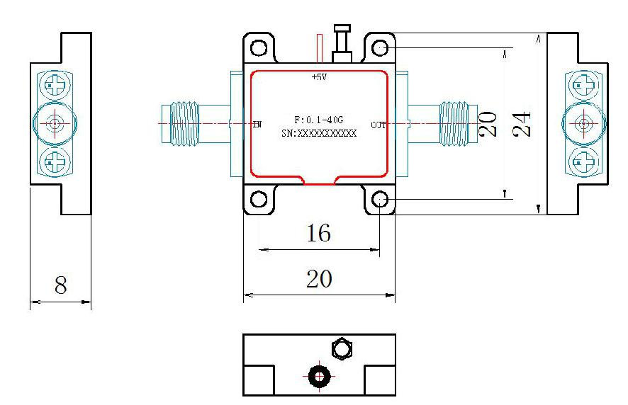 射頻放大器模塊0.1～40GHz