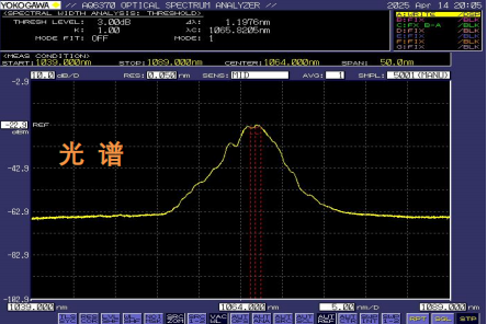 高功率纳秒激光器光谱图