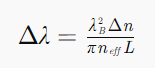 3dB带宽(Δλ) 3dB带宽(Δλ)