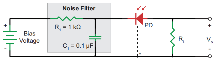 400~1800nm光电探测器参考电路